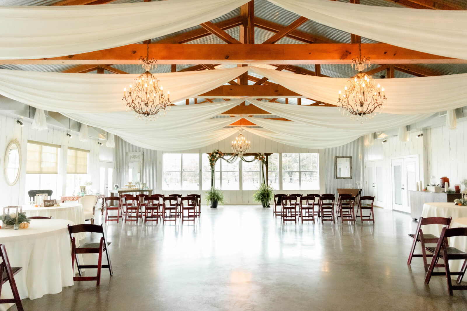 The inside of The Savannah Wedding Venue. 